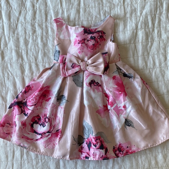 Sweet Heart Rose Other - Sweet Heart Rose Floral Pink Sleeveless Dress Size 24 Months